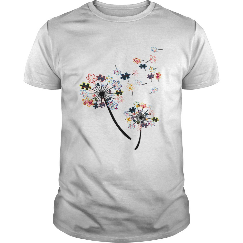 Autism Awareness Dandelion Puzzle Pieces Shirt